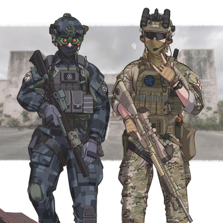 Example: $380 (rendered + firearms/military gear + add character)